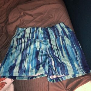 Blue mixed colors shorts
